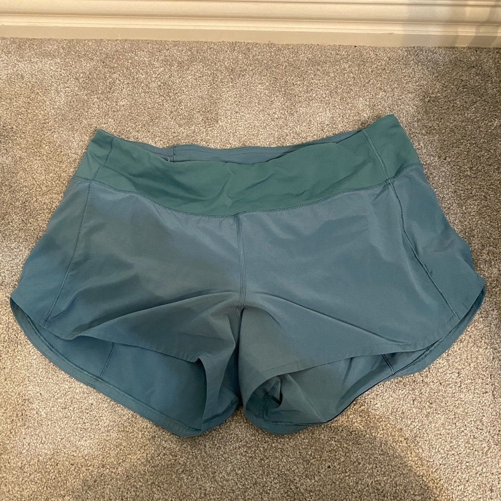 Womens Green/Blue Lululemon Shorts